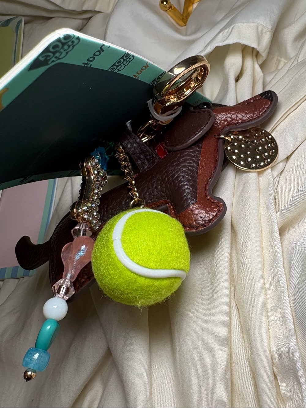🎾 Piper K Dachshund Bag Charm Keychain - Picture 2 of 3